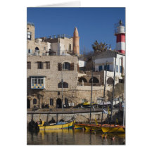 Israel, Tel Aviv, Jaffa, Jaffa Old Port Greeting Cards