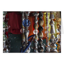 Israel, Tel Aviv, Jaffa, sheesha water pipes Cards