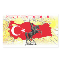 Istanbul Rectangular Stickers