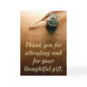 istockcalligraphy, Thank you for attending and ... cards