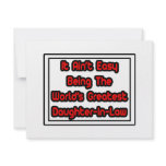 It Aint' Easy...World's Greatest Daughter-In-Law Invitations
