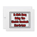 It Aint' Easy...World's Greatest Son-In-Law invitations