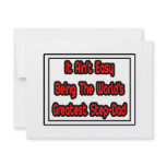 It Aint' Easy...World's Greatest Step-Dad invitations