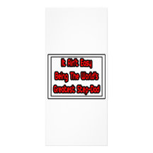 It Aint' Easy...World's Greatest Step-Dad Customized Rack Card