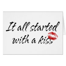 It All Started With A Kiss Maternity Cards