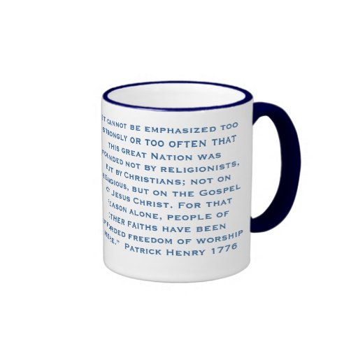 It cannot be emphasised too strongly or too often coffee mug