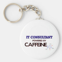 It Consultant Powered by caffeine Keychains