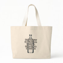 It is better to die from vodka than from boredom canvas bag