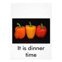 It is dinner ... personalized invitations