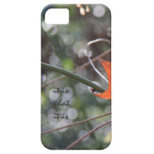 it is what it is; abstract autumn leaf iPhone Case iPhone 5 Case