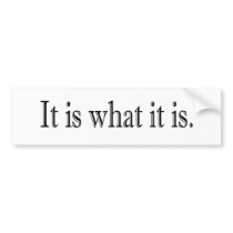 It Is What It Is