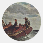It Refreshes By Homer Winslow (Best Quality) Round Stickers
