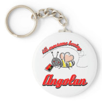It’s awesome being Angolan Keychain