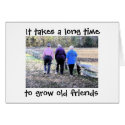 It takes a long time. cards