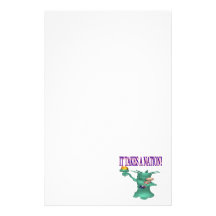 It Takes A Nation Customized Stationery