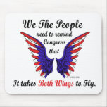 It Takes Both Wings to Fly Mouse Pad mousepads