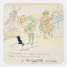 'It was Abadie who made the Sacre-Coeur, but God m Square Stickers