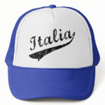 Italia Baseball Logo Retro Trucker Hat