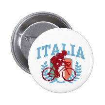 Italia Cycling (male) Pinback Button