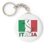 Italia Flag Land keychains