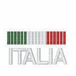 Italia Italy Embroidered fleece jogger jacket embroidered shirts
