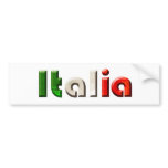 Italia logo gifts for Italians and Italy lovers Bumper Stickers