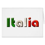Italia logo gifts for Italians and Italy lovers Greeting Card