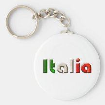 Italia logo gifts for Italians and Italy lovers Key Chain