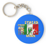 Italia MMX Italy flag soccer players artwork gifts keychains
