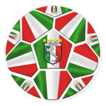 Italia soccer ball Italian flag of Italy panels Stickers