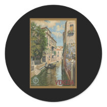 Italia Venezia Round Stickers