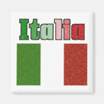 Italia Vintage Flag Fridge Magnets