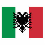 Italian Arberesh, Italy flag photo sculptures