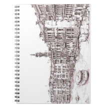 Italian architecture drawings notebook