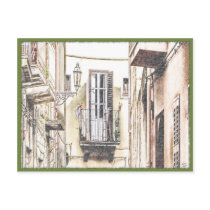 Italian Balcony Postcard