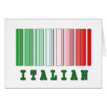 italian barcode design greeting cards