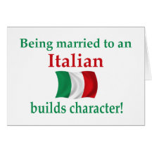 Italian Builds Character Greeting Card