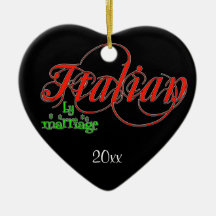 Italian By Marriage Keepsake Ornament