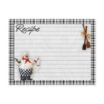 Italian Chef recipe card postcard