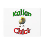 Italian Chick with Horn Postcard