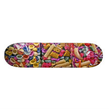 Italian Coloured Pasta Shapes (3) Skateboard Decks