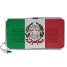 Italian Flag Coat of Arms Speaker