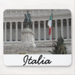 Italian Flag Next to Ancient Roman Ruin mousepads