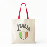 Italian Flag Vintage Canvas Tote Bag