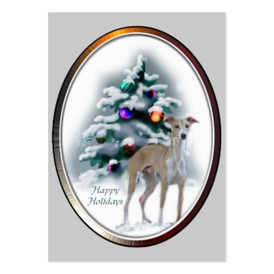 Italian Greyhound Christmas Gifts Business Card Template by DogsByDezign