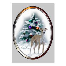 Italian Greyhound Christmas Gifts Business Card Template