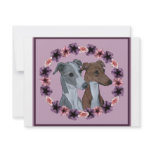 ITALIAN GREYHOUND DUO invitations