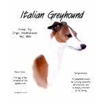 Italian Greyhound History Design t-shirts
