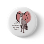italian greyhound paws buttons