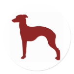 Italian Greyhound (Red) stickers